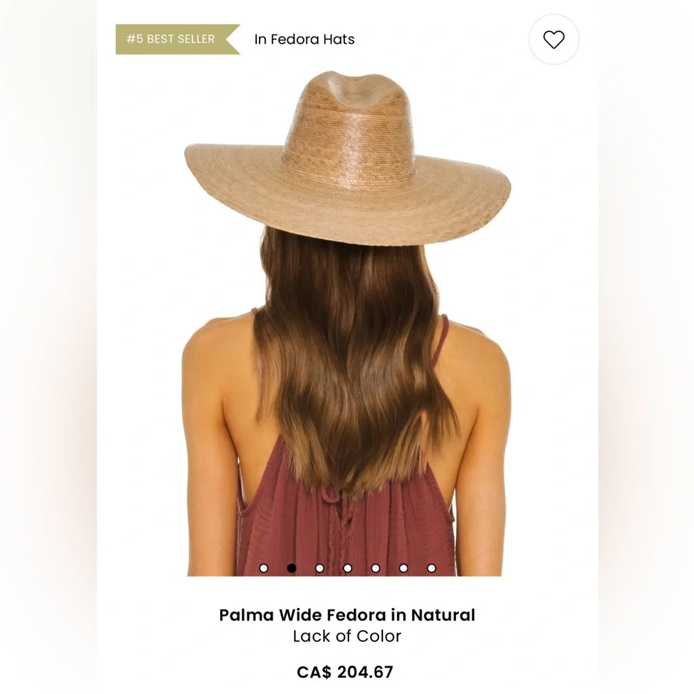 Lack Of Color Natural Straw Hat - Picture 7 of 7